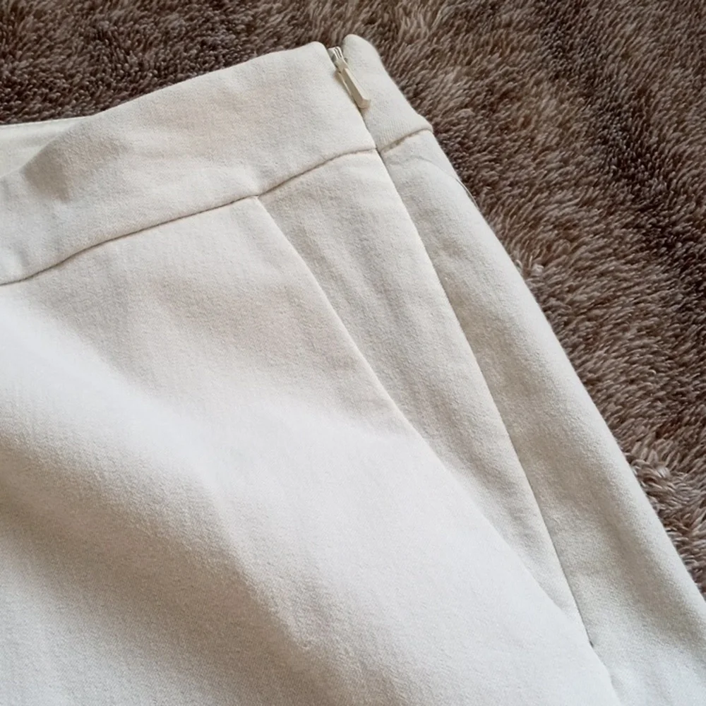 Eileen Fisher Bistretch Twill slim fit pants in Bone - Picture 4 of 10